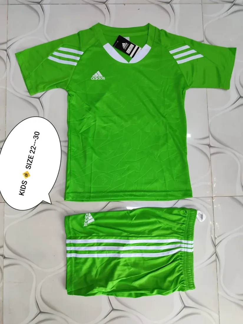 Adidas Kids Football Jersey — Green 1